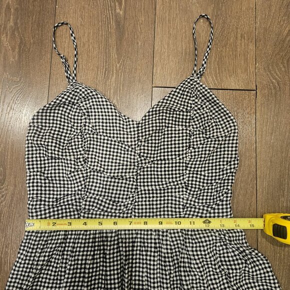 Maurices Gingham Black & White Mini Preppy A-Line Comfy Everyday Dress Size S - Picture 8 of 12